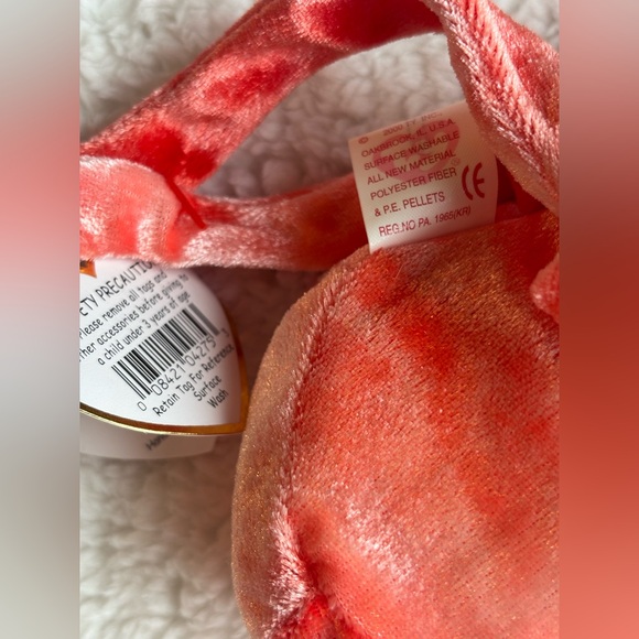 Ty Beanie Babies Red “Wiggly” Octopus Stuffed Animal. Collectors item - Picture 8 of 8